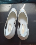 Красивые женские летние туфли бело молочные р.25 на 38 Югославия, фото №3