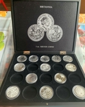 Коробка для 20 монет Британия, фирменная коробка под монеты 39 мм, фото №6
