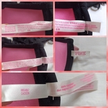 Victoria's Secret Pink EUR 34DD/75D Бюстгальтер пуш ап косточка застежка спереди черный, numer zdjęcia 11