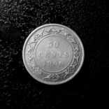 50 центов Ньюфаундленд 1900 серебро, фото №3