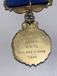Масонская медаль 1972 год. Серебро. (О1), фото №6