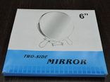 Зеркало двостороннє в металевому корпусі Д-9,5см, photo number 8
