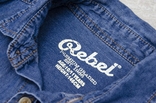 Джинсова рубашка Rebel. Розмір 146 см, numer zdjęcia 5