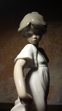 Фарфоровая статуэтка Девочка в платье Lladro Nao 1989, фото №3