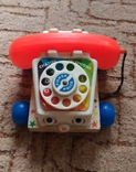 Каталка телефон Fisher Price. 1961, фото №5