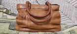 Женская винтажная коричневая кожаная сумка, фото №2