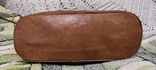 Женская винтажная коричневая кожаная сумка, фото №9