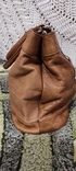 Женская винтажная коричневая кожаная сумка, фото №10