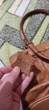 Женская винтажная коричневая кожаная сумка, фото №11