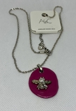 Designer necklace of the Bee Yourself collection with a pendant in the form of a bee with crystal, photo number 5