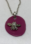 Designer necklace of the Bee Yourself collection with a pendant in the form of a bee with crystal, photo number 6