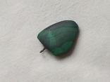 Кулон из зеленого камня с пейзажными линиями, фото №6