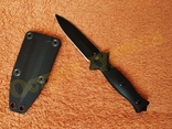 Нож обоюдоострый тактический Hunter с стеклобоем пластиковым чехлом, фото №2