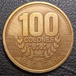 Коста-Рика 100 колонов 1995, фото №2