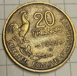 Франция 20 франков 1952 В, фото №2