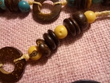 Этно новые браслеты и серьги, кость, дерево, семена, фото №9