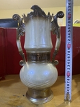 Фарфоровая ваза Цветочные узоры. 32 см., фото №3