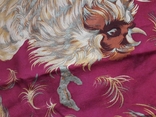 Поединок персидских птиц(огненных петухов), платок оригинальный Ferre - 85x85 см., фото №7