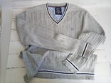 Мужской пуловер, Чоловічий пуловер Fabiani XL сірий, фото №2