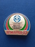Значок Александровский Радиозавод Телевизоры Рекорд Ярмарка 87, фото №2