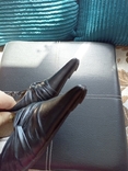 Красивые женские туфли черные нат кожа на шпильке 37, фото №6
