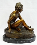 Бронзова скульптура "Неаполітанський Рибак" Франсуа Рюде., фото №4