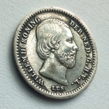 Нидерланды 5 центов 1850 г. - Виллем III, фото №7