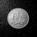 1 шиллинг Австралия 1922 состояние серебро, фото №5