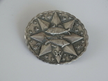 Старинная серебряная брошь "Знак зодиака в восьмиконечной звезде"., фото №8
