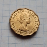 Велика Британія, 3 пенса, 1967 рік, нікельована латунь, фото №6