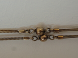 Подвесные часики на цепочке двойного плетения из серебра 925, золочение. Швейцария,1960-е, фото №8