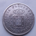 Португальская Индия. Рупия 1881.Людовик, фото №3
