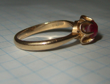 Кольцо золотое с камнем №1, фото №6
