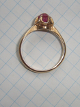 Кольцо золотое с камнем №1, фото №8