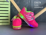 Демісезон дитячі кросівки, що світяться, photo number 2