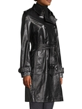 Женское, кожаное пальто, фото №2