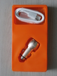 Автомобільний зарядний пристрій Soloffer C201 2.4А 2USB + кабель USB iPhone, фото №2