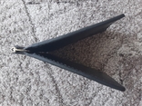 Затискач для купюр з монетницею Grande Pelle Onda 115х80 мм глянцева шкіра чорний, фото №8