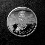 5 долларов Каймановы острова 1973 PROOF серебро, фото №3
