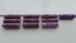 Акумулятори, тип 18650 (фіолетові) 10шт., фото №2