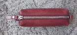 Ключниця Grande Pelle 130х30 мм глянцева шкіра бордовий, фото №4