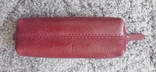 Ключниця Grande Pelle 130х30 мм глянцева шкіра бордовий, фото №5