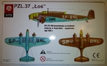 Збірна модель PZL-37A/B Los 1/72 Plastyk, фото №3