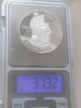 Токелау 5 долларов лима тала 1998 г серебро Корабль Парусник HMS Dolphin, фото №7