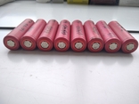 Акумулятори, тип 18650 (червоні) 8 шт., фото №3