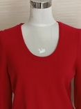 F&amp;F Кашемировый теплый женский свитер рукав 3/4 красный на 50, photo number 4