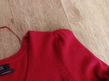 F&amp;F Кашемировый теплый женский свитер рукав 3/4 красный на 50, numer zdjęcia 12