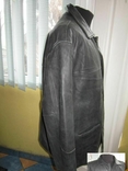 Велика шкіряна чоловіча куртка TRAPPER. 64р. Лот 1105, фото №4