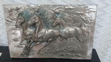 Рельфная Картина "Лошади" Автор Cristian R Arg.925 размер 44,5/28,5 см., фото №2