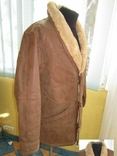 Велика утеплена чоловіча шкіряна куртка HENRY MORELL. Нубук! 60р. Лот 793, фото №4